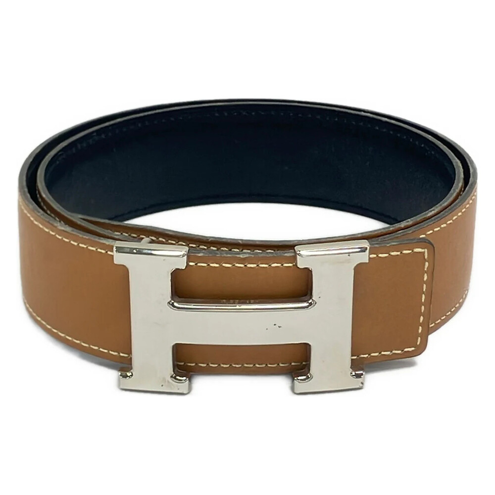 Hermes H Belt Beige Leather Hardware #367681H58B